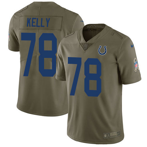 Nike Colts #78 Ryan Kelly Olive Men's Stitched NFL Limited Salute to Service Jersey - Click Image to Close